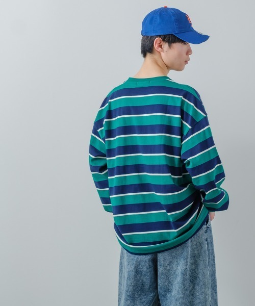 improves（インプローブス）の「レトロ ボーダー ルーズシルエット 長袖Tシャツ（Tシャツ/カットソー・メンズ・A/B/D/C/E・MEDIUM/X-LARGE/LARGE）」の17枚目の写真