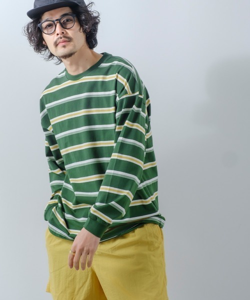 improves（インプローブス）の「レトロ ボーダー ルーズシルエット 長袖Tシャツ（Tシャツ/カットソー・メンズ・A/B/D/C/E・MEDIUM/X-LARGE/LARGE）」の14枚目の写真