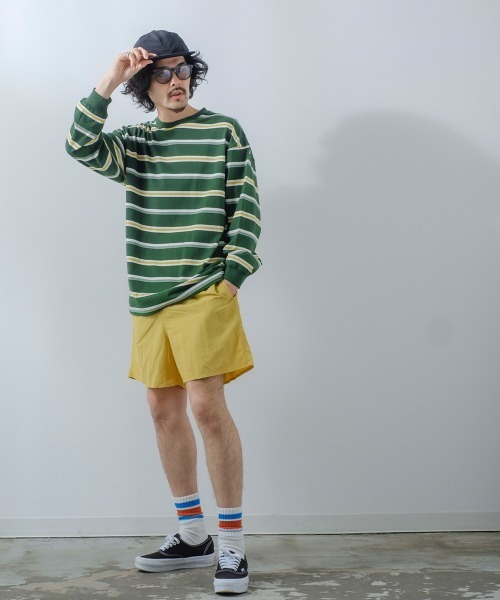 improves（インプローブス）の「レトロ ボーダー ルーズシルエット 長袖Tシャツ（Tシャツ/カットソー・メンズ・A/B/D/C/E・MEDIUM/X-LARGE/LARGE）」の7枚目の写真