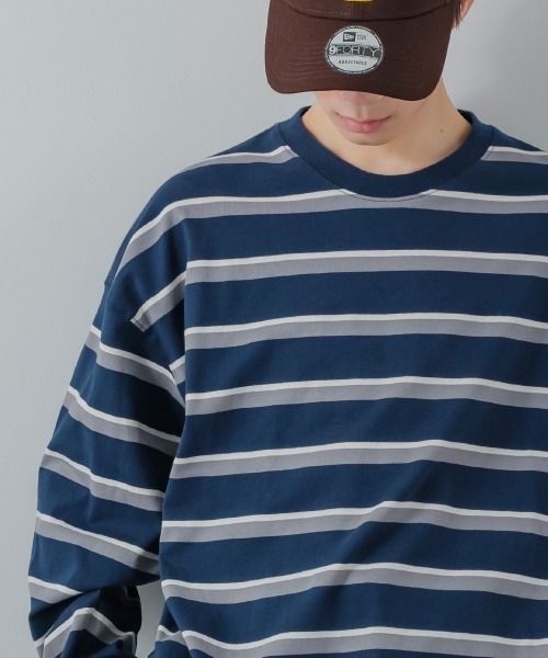 improves（インプローブス）の「レトロ ボーダー ルーズシルエット 長袖Tシャツ（Tシャツ/カットソー・メンズ・A/B/D/C/E・MEDIUM/X-LARGE/LARGE）」の18枚目の写真