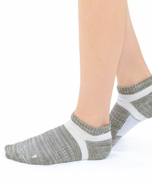 GUNZE（グンゼ）の「ACTIVE STYLE/アクティブスタイル　アーチサポートパイル ソックス　スニーカー丈（ソックス/靴下・レディース・レンガ/ブルー系その他/ブラック/ネイビー/スモークピンク/ライトグレー/グリーン系その他/ホワイト/イエロー系その他・23-25）」の15枚目の写真