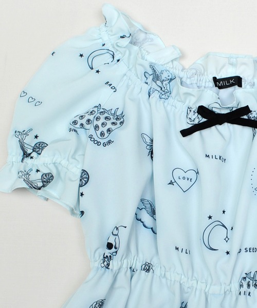 MILK 新品タグ付き petit tattoo コンビネゾン 日本製 ミルク MILK（ミルク）の「Petit tattoo コンビネゾン（つなぎ