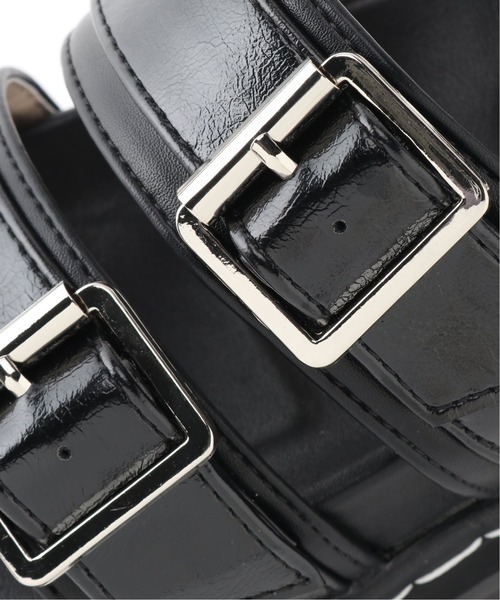 Casselini（キャセリーニ）の「【CASSELINI/キャセリーニ】 ダブルベルトミュール（サンダル・レディース・ブラック・SMALL/MEDIUM/LARGE）」の9枚目の写真