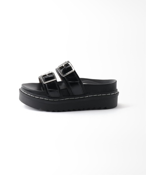 Casselini（キャセリーニ）の「【CASSELINI/キャセリーニ】 ダブルベルトミュール（サンダル・レディース・ブラック・SMALL/MEDIUM/LARGE）」の14枚目の写真