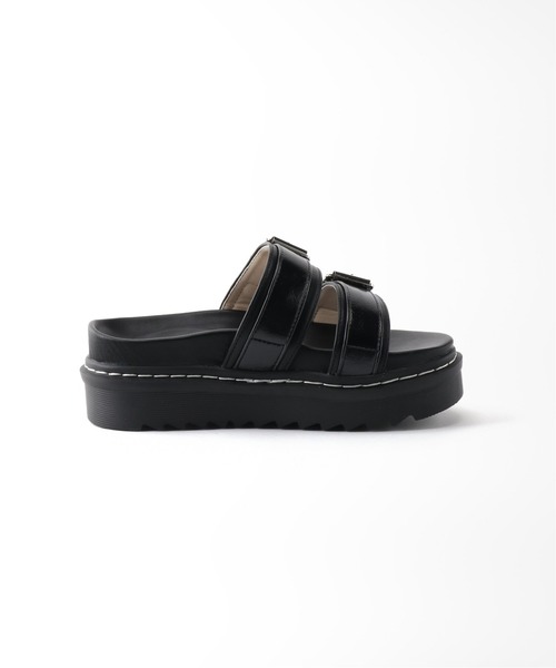 Casselini（キャセリーニ）の「【CASSELINI/キャセリーニ】 ダブルベルトミュール（サンダル・レディース・ブラック・SMALL/MEDIUM/LARGE）」の8枚目の写真