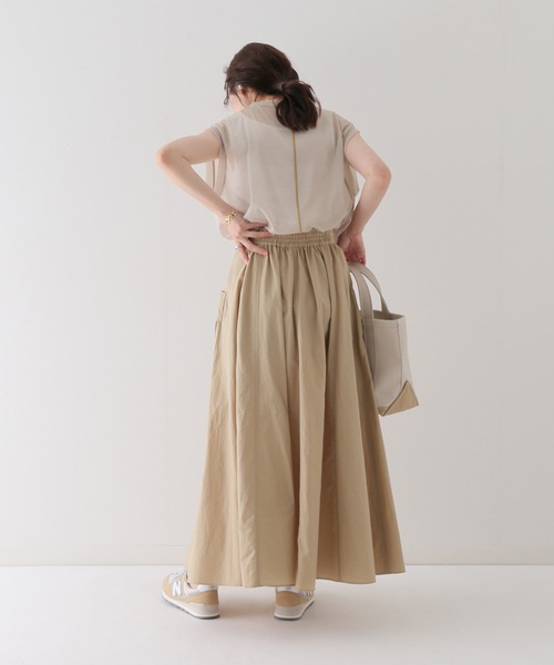 SLOBE IENA(スローブイエナ)の「【CLANE/クラネ】 LINE SHEER S/S TOPSカットソー◆(Tシャツ/カットソー・レディース・ベージュ/ピンク/グリーン・FREE)」の12枚目の写真