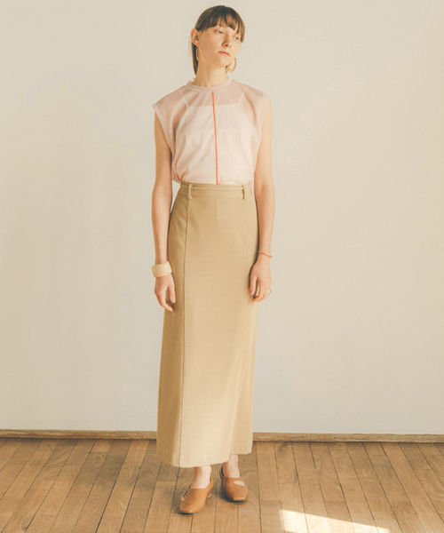 SLOBE IENA(スローブイエナ)の「【CLANE/クラネ】 LINE SHEER S/S TOPSカットソー◆(Tシャツ/カットソー・レディース・ベージュ/ピンク/グリーン・FREE)」の21枚目の写真