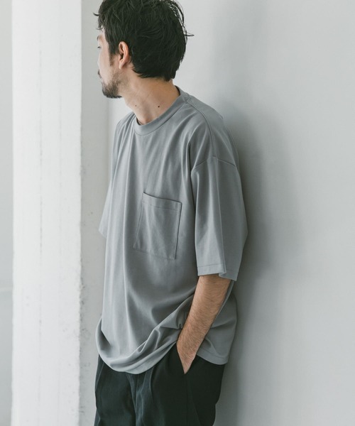 URBAN RESEARCH DOORS（アーバンリサーチドアーズ）の「ポンチBig Tシャツ（Tシャツ/カットソー・メンズ・スミクロ/ブルー系その他/ホワイト・42/40）」の17枚目の写真