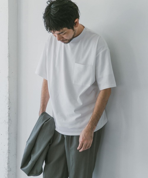 URBAN RESEARCH DOORS（アーバンリサーチドアーズ）の「ポンチBig Tシャツ（Tシャツ/カットソー・メンズ・スミクロ/ブルー系その他/ホワイト・42/40）」の10枚目の写真