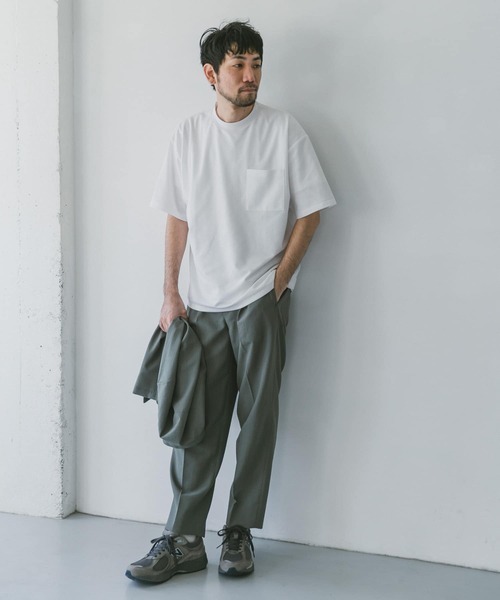 URBAN RESEARCH DOORS（アーバンリサーチドアーズ）の「ポンチBig Tシャツ（Tシャツ/カットソー・メンズ・スミクロ/ブルー系その他/ホワイト・42/40）」の19枚目の写真