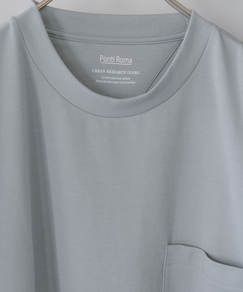 URBAN RESEARCH DOORS（アーバンリサーチドアーズ）の「ポンチBig Tシャツ（Tシャツ/カットソー・メンズ・スミクロ/ブルー系その他/ホワイト・42/40）」の12枚目の写真