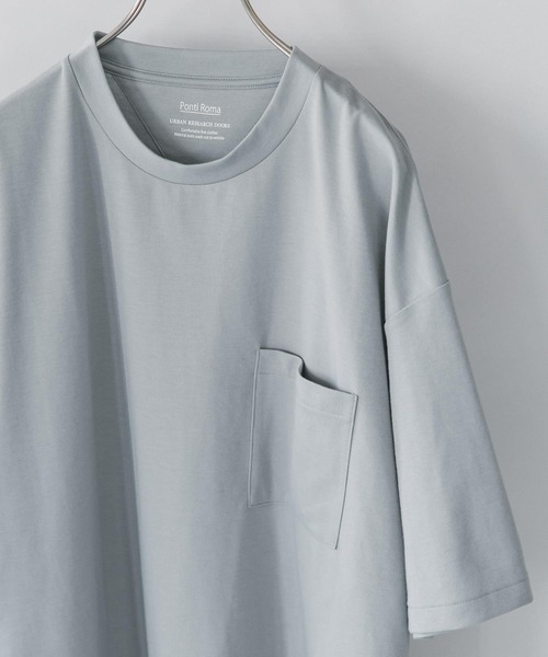 URBAN RESEARCH DOORS（アーバンリサーチドアーズ）の「ポンチBig Tシャツ（Tシャツ/カットソー・メンズ・スミクロ/ブルー系その他/ホワイト・42/40）」の3枚目の写真