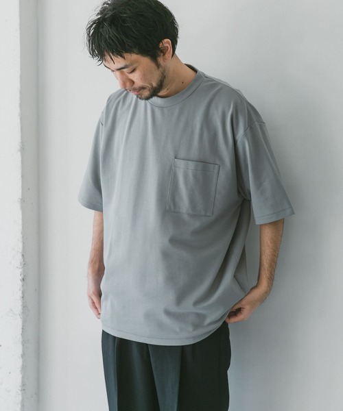 URBAN RESEARCH DOORS（アーバンリサーチドアーズ）の「ポンチBig Tシャツ（Tシャツ/カットソー・メンズ・スミクロ/ブルー系その他/ホワイト・42/40）」の21枚目の写真