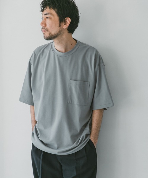 URBAN RESEARCH DOORS（アーバンリサーチドアーズ）の「ポンチBig Tシャツ（Tシャツ/カットソー・メンズ・スミクロ/ブルー系その他/ホワイト・42/40）」の4枚目の写真