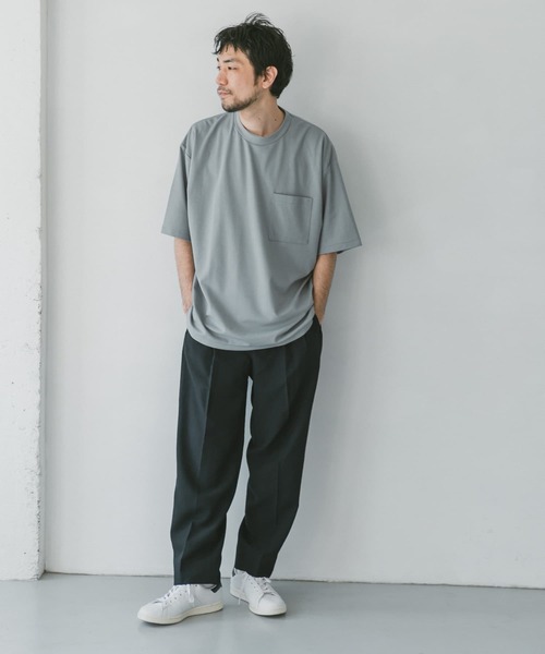 URBAN RESEARCH DOORS（アーバンリサーチドアーズ）の「ポンチBig Tシャツ（Tシャツ/カットソー・メンズ・スミクロ/ブルー系その他/ホワイト・42/40）」の13枚目の写真