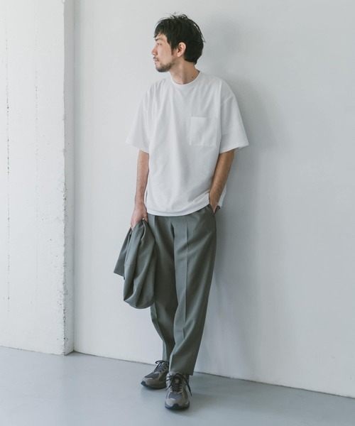 URBAN RESEARCH DOORS（アーバンリサーチドアーズ）の「ポンチBig Tシャツ（Tシャツ/カットソー・メンズ・スミクロ/ブルー系その他/ホワイト・42/40）」の5枚目の写真