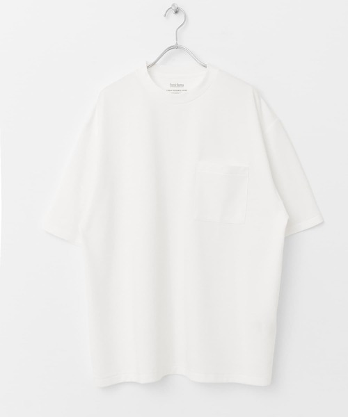 URBAN RESEARCH DOORS（アーバンリサーチドアーズ）の「ポンチBig Tシャツ（Tシャツ/カットソー・メンズ・スミクロ/ブルー系その他/ホワイト・42/40）」の7枚目の写真