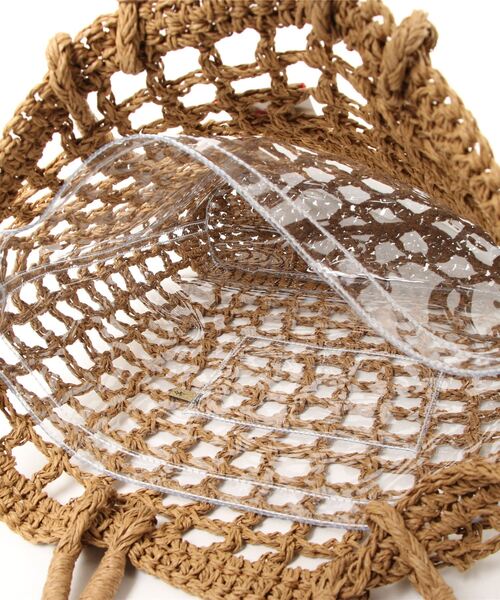 ACCOMMODE（アコモデ）の「ホリデーカゴバッグ（かごバッグ・レディース・ラベンダー/レッド/ベージュ・FREE）」の4枚目の写真