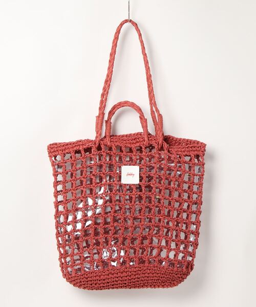 ACCOMMODE（アコモデ）の「ホリデーカゴバッグ（かごバッグ・レディース・ラベンダー/レッド/ベージュ・FREE）」の9枚目の写真