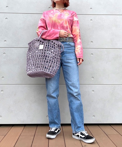 ACCOMMODE（アコモデ）の「ホリデーカゴバッグ（かごバッグ・レディース・ラベンダー/レッド/ベージュ・FREE）」の10枚目の写真