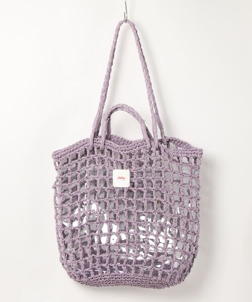 ACCOMMODE（アコモデ）の「ホリデーカゴバッグ（かごバッグ・レディース・ラベンダー/レッド/ベージュ・FREE）」の8枚目の写真