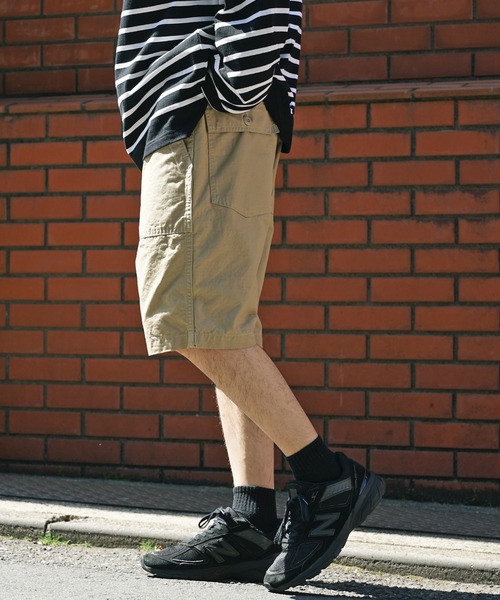 orSlow(オアスロウ)の「orSlow/オアスロウ US ARMY FATIGUE SHORTS ファティーグショーツ(チノパンツ・メンズ・ダークグリーン/ベージュ・2/4/3/1)」の15枚目の写真