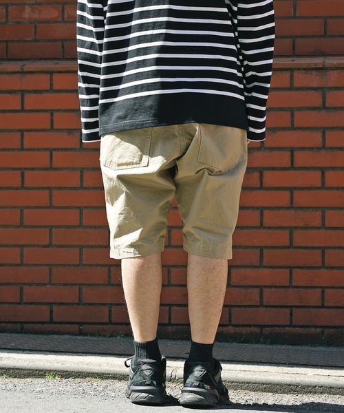 orSlow(オアスロウ)の「orSlow/オアスロウ US ARMY FATIGUE SHORTS ファティーグショーツ(チノパンツ・メンズ・ダークグリーン/ベージュ・2/4/3/1)」の4枚目の写真