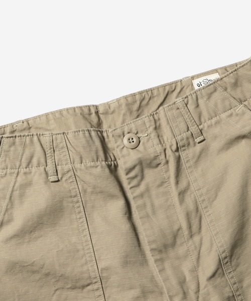 orSlow(オアスロウ)の「orSlow/オアスロウ US ARMY FATIGUE SHORTS ファティーグショーツ(チノパンツ・メンズ・ダークグリーン/ベージュ・2/4/3/1)」の5枚目の写真
