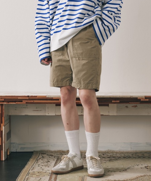 orSlow(オアスロウ)の「orSlow/オアスロウ US ARMY FATIGUE SHORTS ファティーグショーツ(チノパンツ・メンズ・ダークグリーン/ベージュ・2/4/3/1)」の18枚目の写真