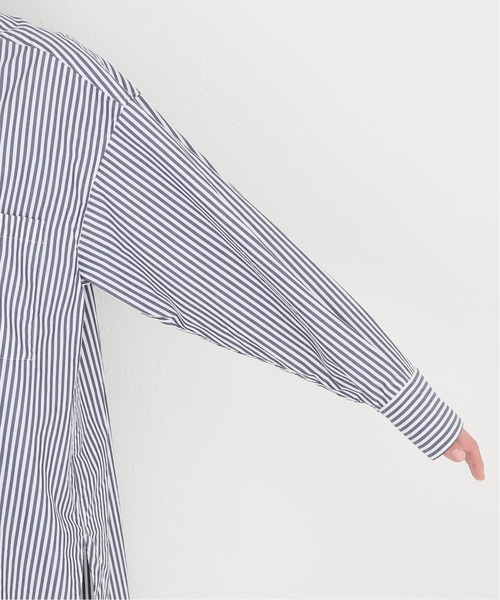 AP STUDIO（エーピーストゥディオ）の「ロングストライプシャツ（シャツ/ブラウス・レディース・ネイビー・FREE）」の12枚目の写真