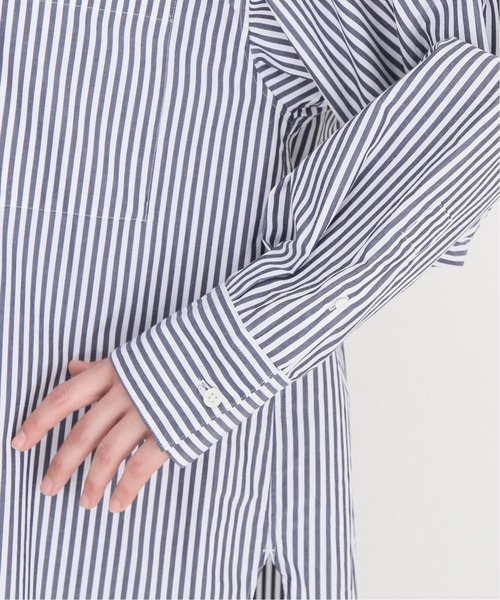AP STUDIO（エーピーストゥディオ）の「ロングストライプシャツ（シャツ/ブラウス・レディース・ネイビー・FREE）」の13枚目の写真