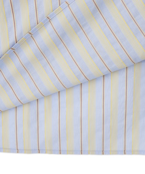 N.（N. Natural Beauty Basic）（エヌエヌナチュラルビューティーベーシック）の「◆フロントリボンＡラインマルチストライプワンピース（ワンピース・レディース・ベージュ/ブルー/グリーン・MEDIUM）」の19枚目の写真