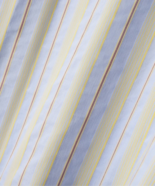 N.（N. Natural Beauty Basic）（エヌエヌナチュラルビューティーベーシック）の「◆フロントリボンＡラインマルチストライプワンピース（ワンピース・レディース・ベージュ/ブルー/グリーン・MEDIUM）」の18枚目の写真