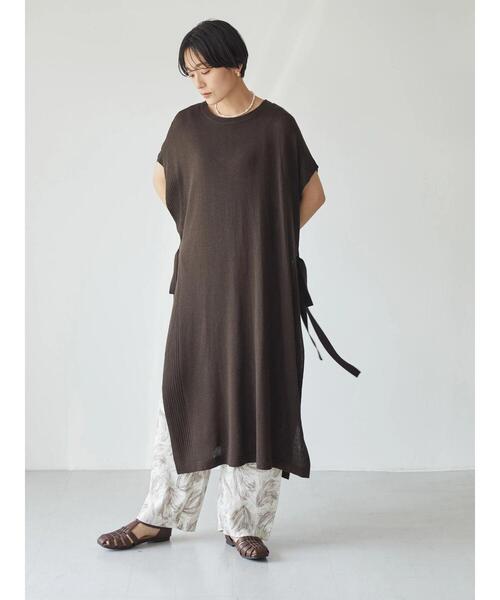 AMERICAN HOLIC(アメリカンホリック)の「リネンブレンドサイドリボンロングベスト(ベスト・レディース・ブラック/ブラウン・FREE)」の14枚目の写真