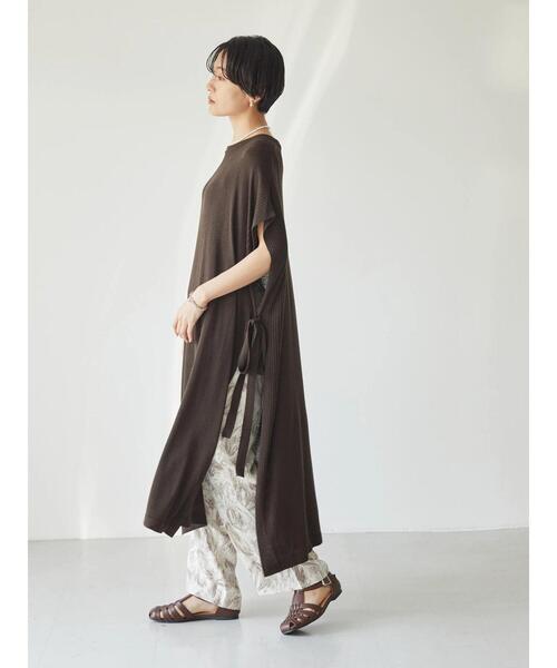 AMERICAN HOLIC(アメリカンホリック)の「リネンブレンドサイドリボンロングベスト(ベスト・レディース・ブラック/ブラウン・FREE)」の12枚目の写真