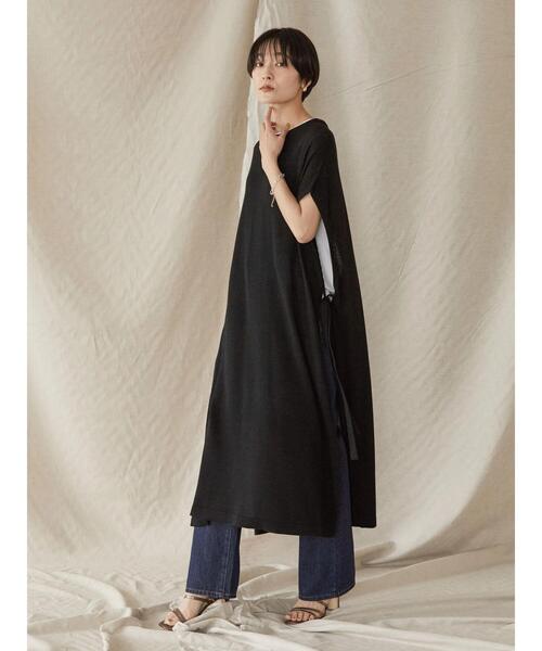 AMERICAN HOLIC(アメリカンホリック)の「リネンブレンドサイドリボンロングベスト(ベスト・レディース・ブラック/ブラウン・FREE)」の4枚目の写真