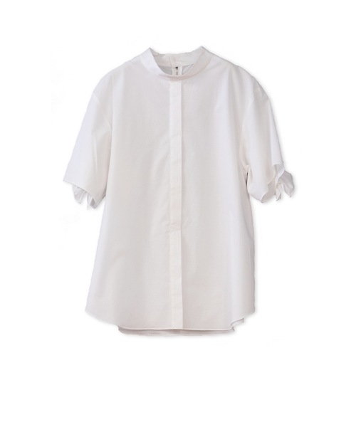 La SRIC（ラスリック）の「La SRIC / 半袖バックフリルBL（シャツ/ブラウス・レディース・ライトブルー/ベージュ/オフホワイト・38）」の10枚目の写真