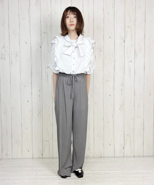 Clice de Paris(クリシェドゥパリス)の「K/プリーツパンツ(その他パンツ・レディース・ベージュ/ブラック/グレー・ONESIZE)」の5枚目の写真