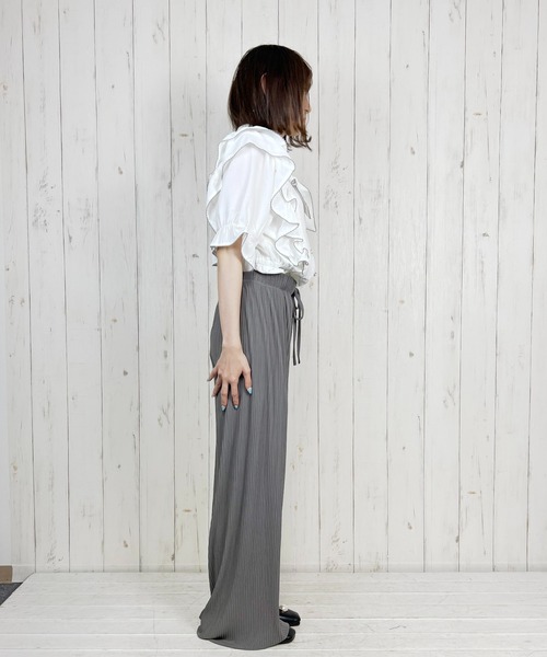 Clice de Paris(クリシェドゥパリス)の「K/プリーツパンツ(その他パンツ・レディース・ベージュ/ブラック/グレー・ONESIZE)」の6枚目の写真