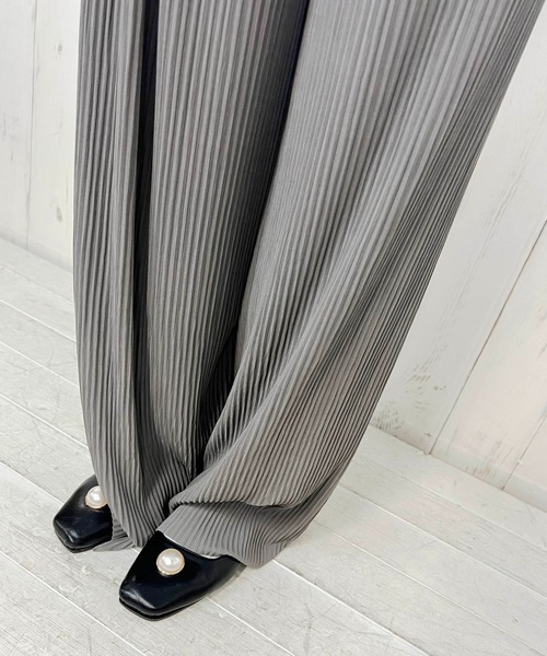 Clice de Paris(クリシェドゥパリス)の「K/プリーツパンツ(その他パンツ・レディース・ベージュ/ブラック/グレー・ONESIZE)」の22枚目の写真