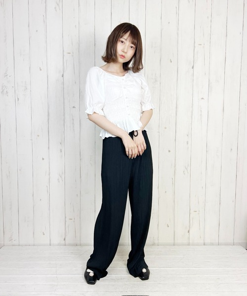 Clice de Paris(クリシェドゥパリス)の「K/プリーツパンツ(その他パンツ・レディース・ベージュ/ブラック/グレー・ONESIZE)」の13枚目の写真