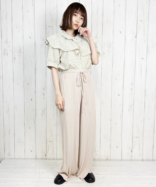 Clice de Paris(クリシェドゥパリス)の「K/プリーツパンツ(その他パンツ・レディース・ベージュ/ブラック/グレー・ONESIZE)」の17枚目の写真