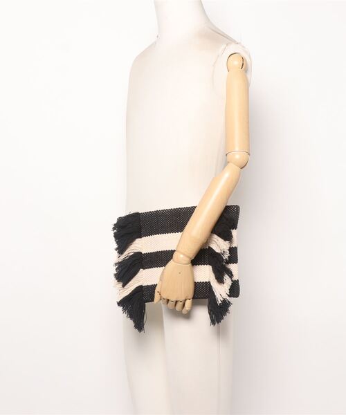 OUVRAGE CLASSE（ウヴラージュクラス）の「【Swaraj/スワラージ】クラッチバック（クラッチバッグ・レディース・ブラック/ゴールド・FREE）」の6枚目の写真