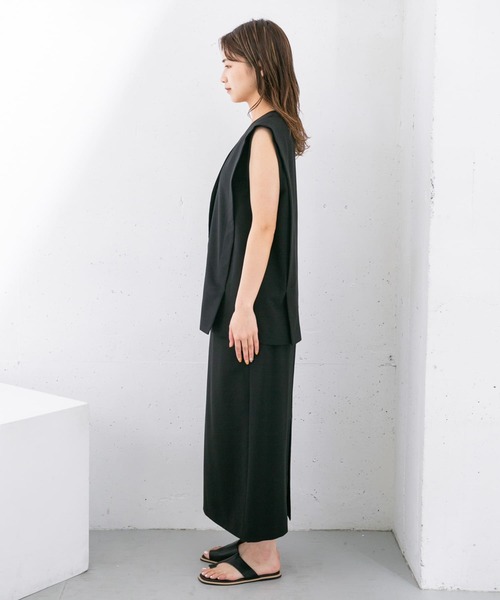 KBF（ケイビーエフ）の「セパレートベストワンピース2（ワンピース・レディース・ベージュ/モカ/ブラック・ONE）」の9枚目の写真