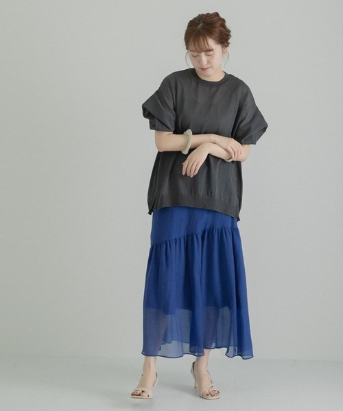 LAATO（ラート）の「PUFF PUFF KNIT（ニット/セーター・レディース・チャコールグレー/グリーン・FREE）」の21枚目の写真