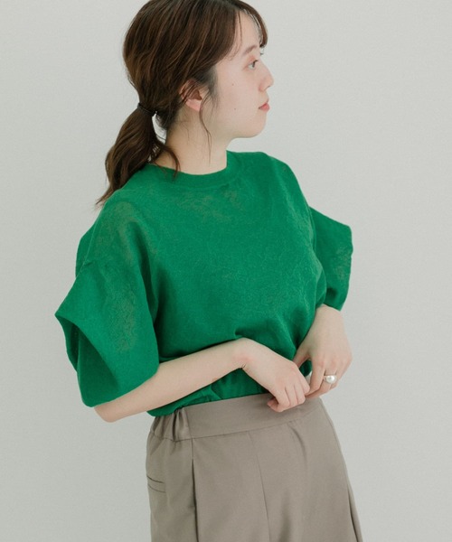 LAATO（ラート）の「PUFF PUFF KNIT（ニット/セーター・レディース・チャコールグレー/グリーン・FREE）」の11枚目の写真