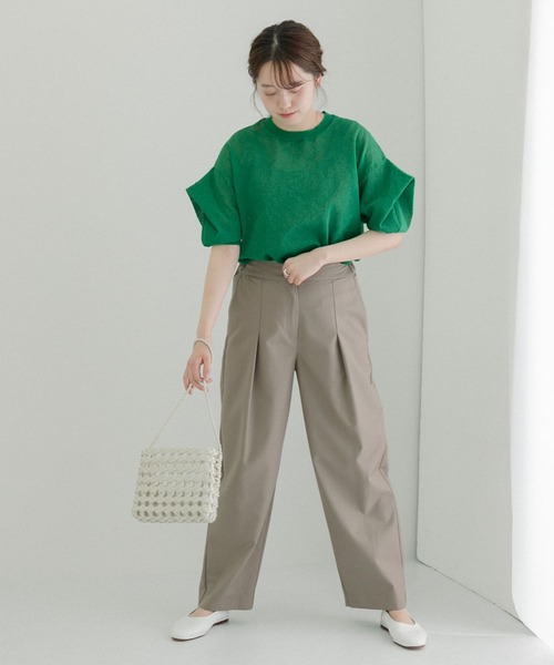 LAATO（ラート）の「PUFF PUFF KNIT（ニット/セーター・レディース・チャコールグレー/グリーン・FREE）」の22枚目の写真