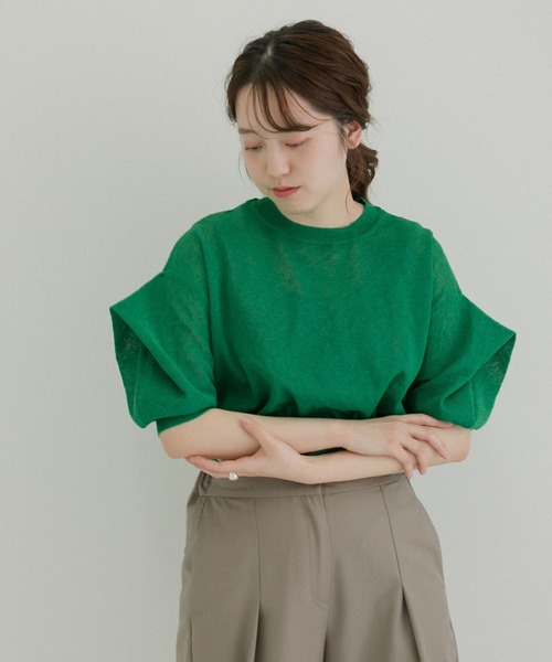 LAATO（ラート）の「PUFF PUFF KNIT（ニット/セーター・レディース・チャコールグレー/グリーン・FREE）」の19枚目の写真