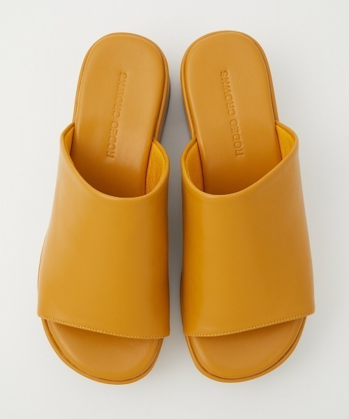 RODEO CROWNS WIDE BOWL(ロデオクラウンズワイドボウル)の「WEDGE SANDALS(サンダル・レディース・ブラック/イエロー系その他・MEDIUM/LARGE)」の13枚目の写真