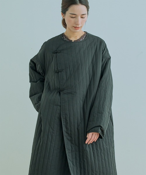 Kelen（ケレン）の「「KELEN / ケレン」LOUP / QUILTING DESIGN COAT（ダウンジャケット/コート・レディース・ブラック/ネイビー/アイボリー・S/M）」の2枚目の写真